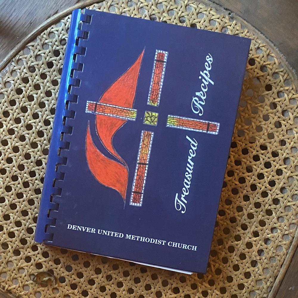 Vintage Church Ladies Treasured Recipes Cookbook-United Methodist Church